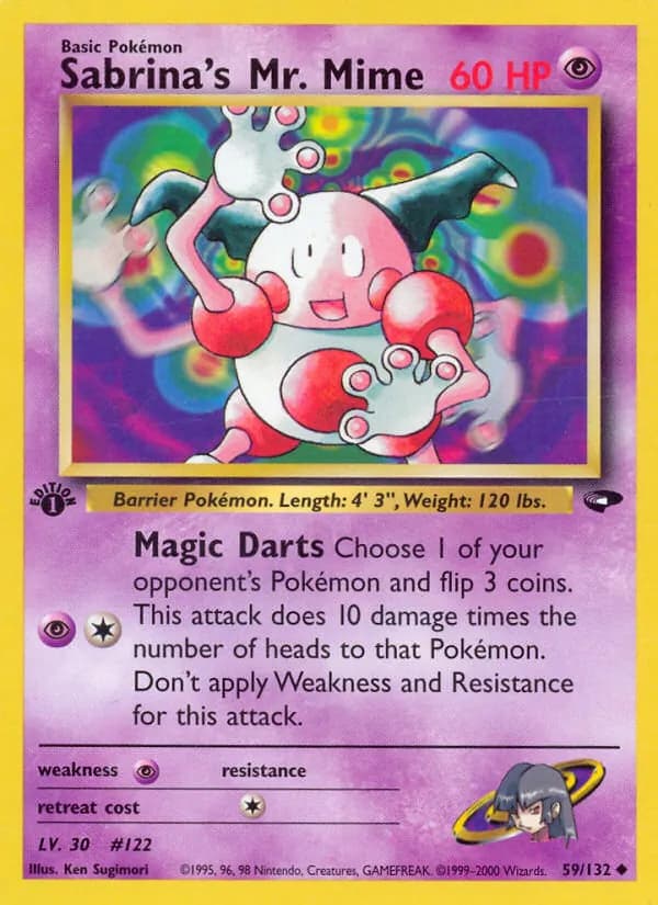 Sabrina's Mr. Mime — Gym Challenge, Uncommon