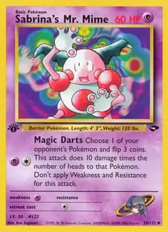 Sabrina's Mr. Mime — Gym Challenge — Uncommon