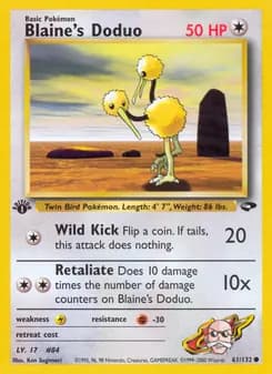 Blaine's Doduo — Gym Challenge — Common