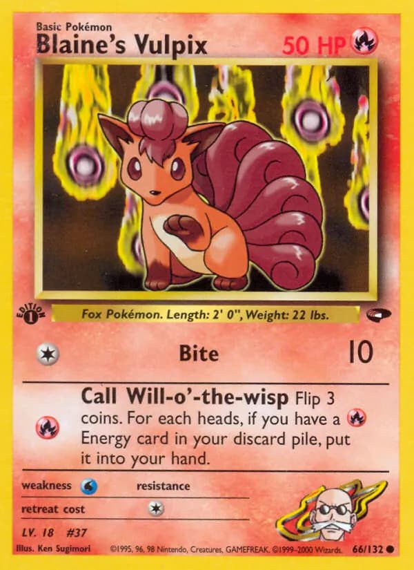 Blaine's Vulpix — Gym Challenge, Common