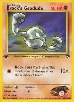 Brock's Geodude — Gym Challenge — Common