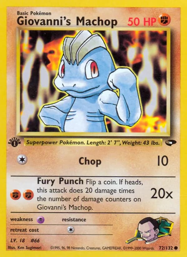 Giovanni's Machop — Gym Challenge, Common