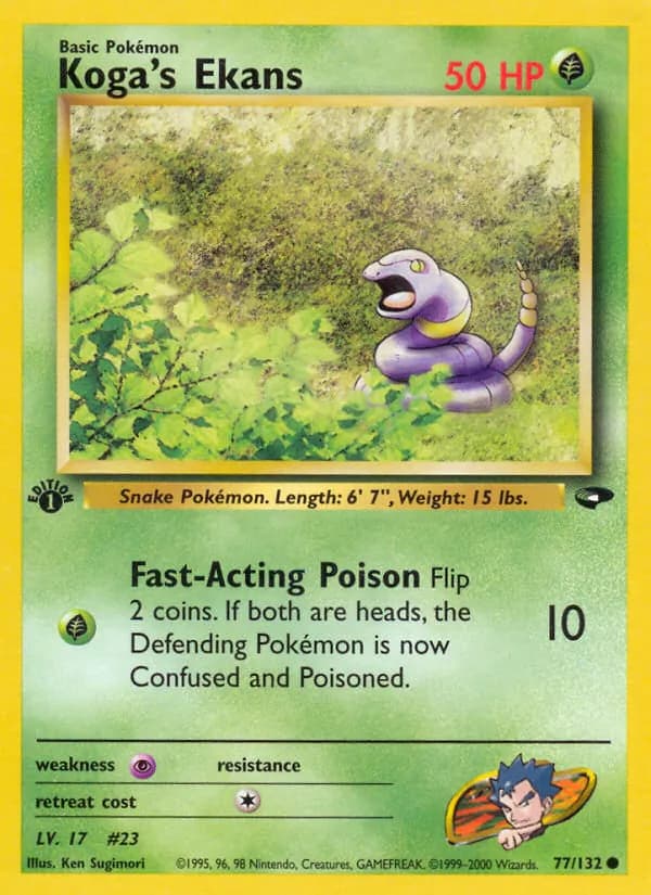Koga's Ekans — Gym Challenge, Common