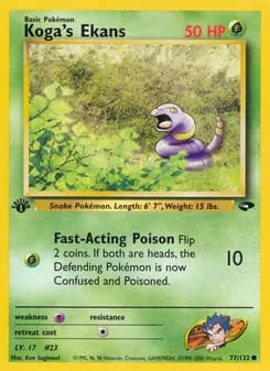 Koga's Ekans — Gym Challenge — Common