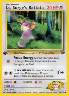 Lt. Surge's Rattata — Gym Challenge — Common