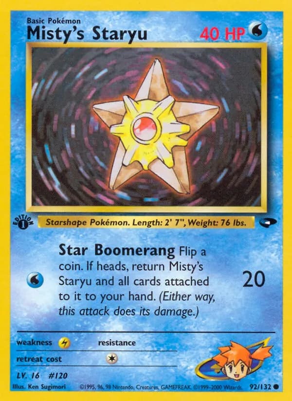 Misty's Staryu — Gym Challenge, Common