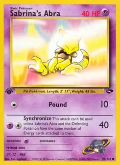 Sabrina's Abra — Gym Challenge — Common