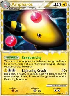 Ampharos — HeartGold SoulSilver — Rare PRIME
