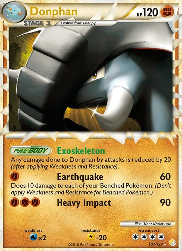 Donphan — HeartGold SoulSilver, Rare PRIME