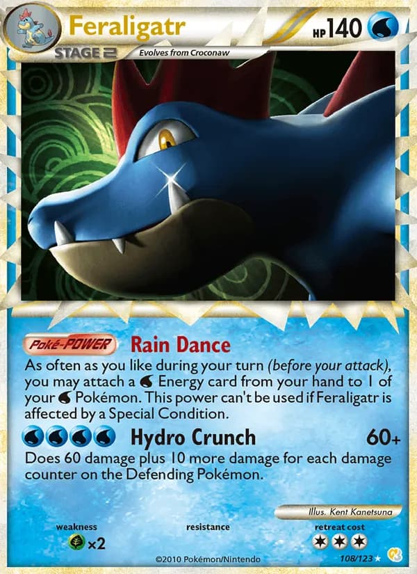 Feraligatr — HeartGold SoulSilver, Rare PRIME