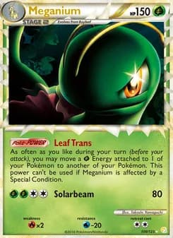 Meganium — HeartGold SoulSilver — Rare PRIME