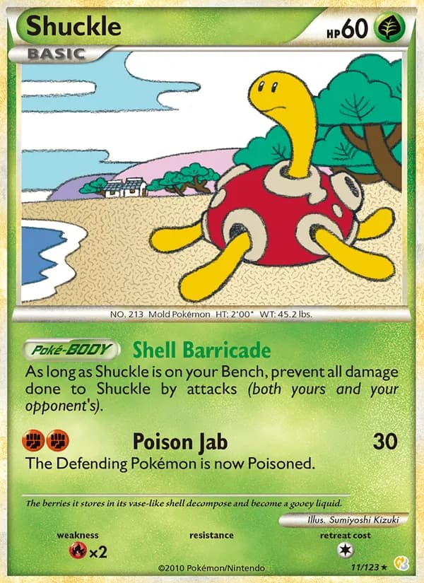 Shuckle — HeartGold SoulSilver, Rare Holo
