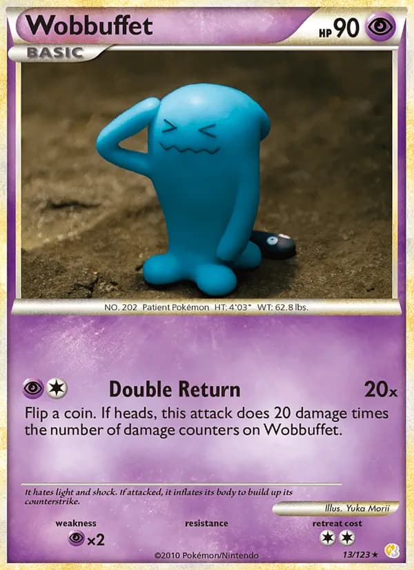 Wobbuffet — HeartGold SoulSilver, Rare Holo