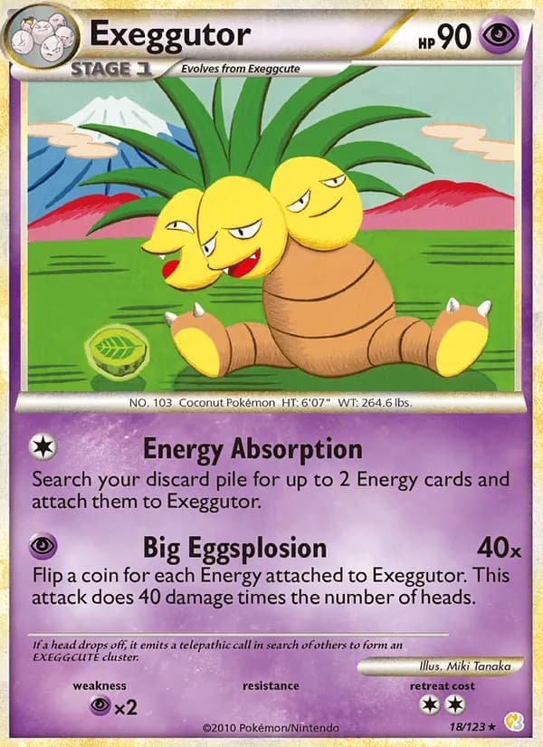Exeggutor — HeartGold SoulSilver, Rare