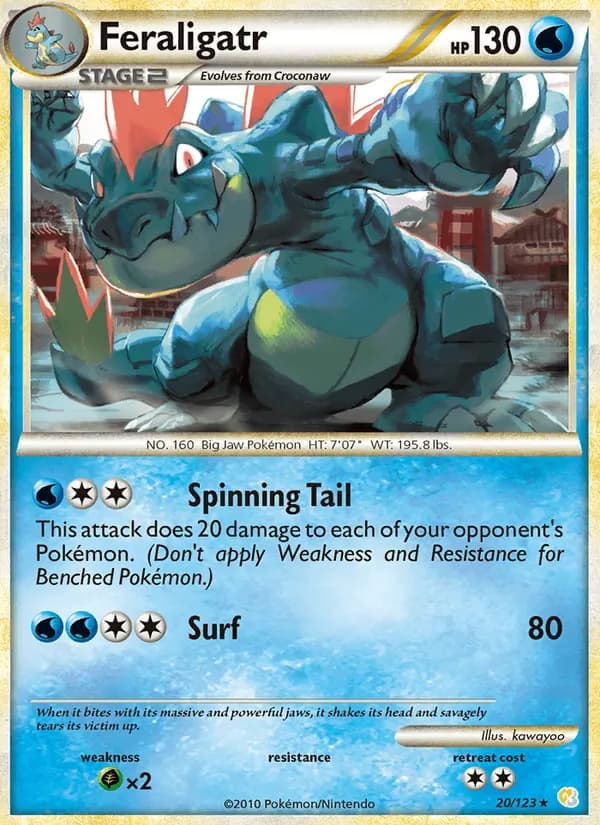 Feraligatr — HeartGold SoulSilver, Rare