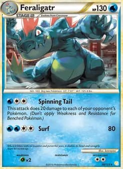 Feraligatr — HeartGold SoulSilver — Rare