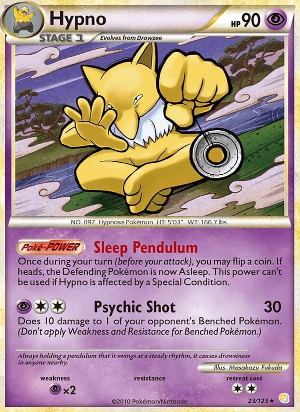 Hypno — HeartGold SoulSilver, Rare