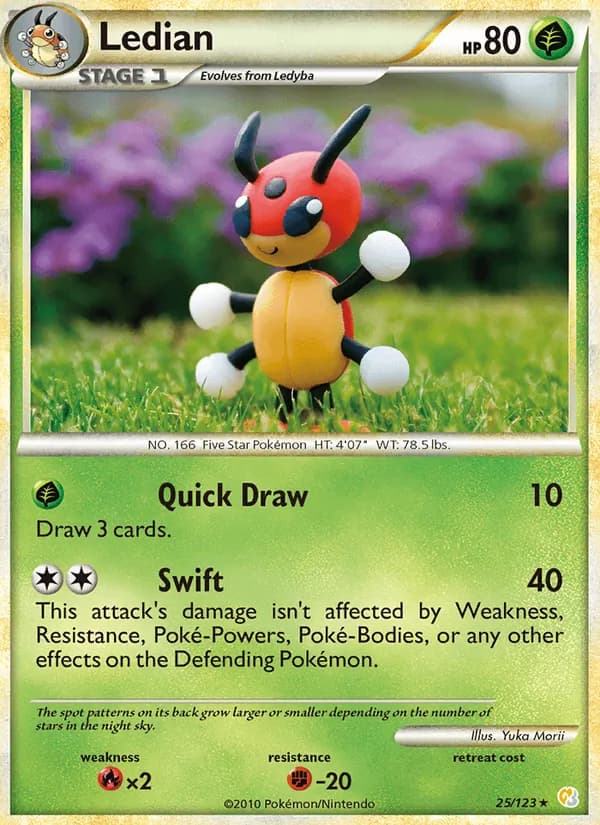 Ledian — HeartGold SoulSilver, Rare