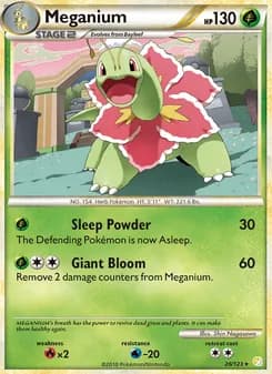 Meganium — HeartGold SoulSilver — Rare