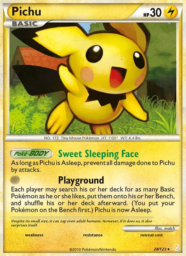Pichu — HeartGold SoulSilver, Rare