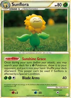 Sunflora — HeartGold SoulSilver — Rare