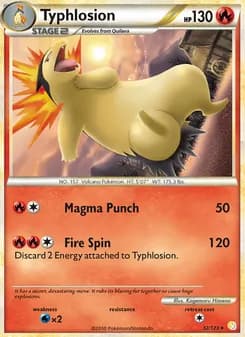 Typhlosion — HeartGold SoulSilver — Rare