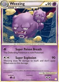 Weezing — HeartGold SoulSilver — Rare
