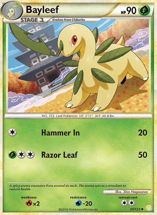 Bayleef — HeartGold SoulSilver, Uncommon