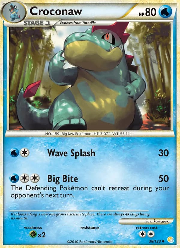 Croconaw — HeartGold SoulSilver, Uncommon
