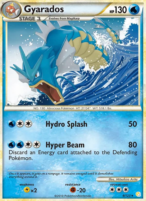 Gyarados — HeartGold SoulSilver, Rare Holo