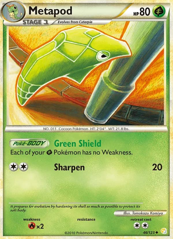 Metapod — HeartGold SoulSilver, Uncommon