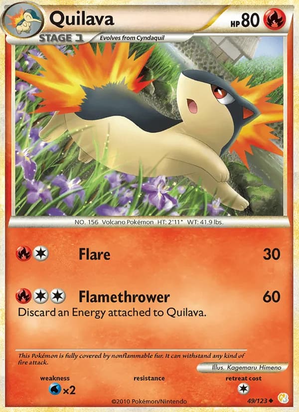 Quilava — HeartGold SoulSilver, Uncommon