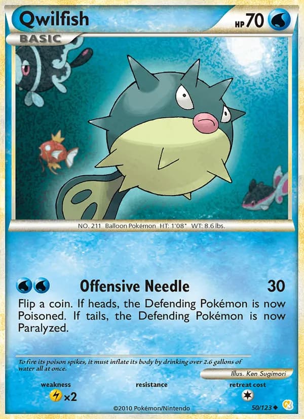Qwilfish — HeartGold SoulSilver, Uncommon