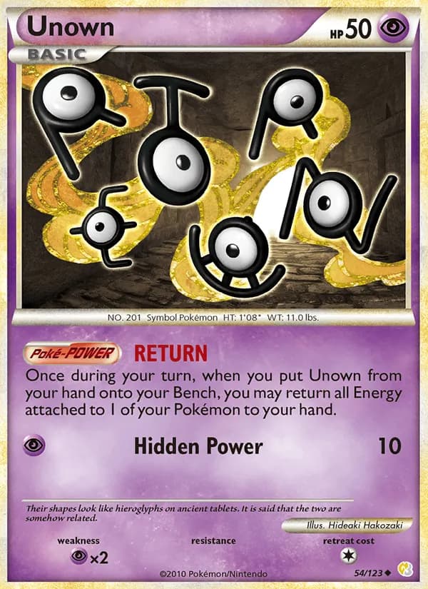 Unown — HeartGold SoulSilver, Uncommon