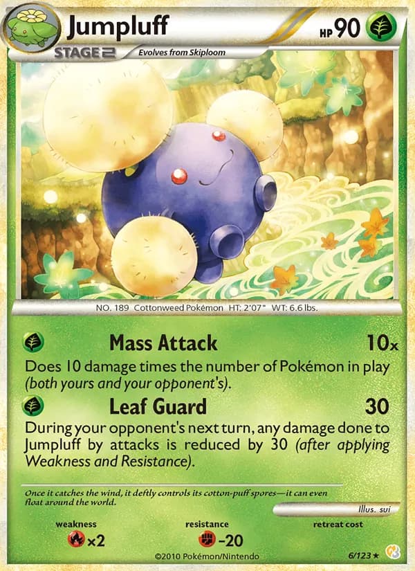 Jumpluff — HeartGold SoulSilver, Rare Holo