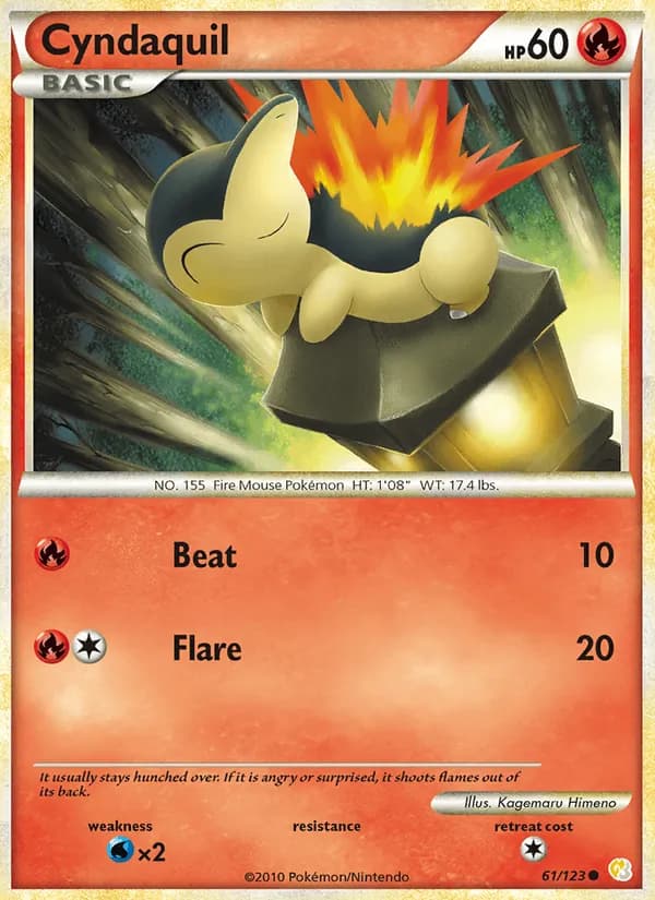 Cyndaquil — HeartGold SoulSilver, Common