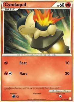 Cyndaquil — HeartGold SoulSilver — Common