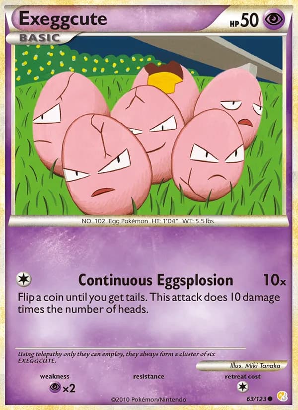 Exeggcute — HeartGold SoulSilver, Common