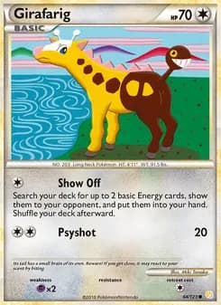 Girafarig — HeartGold SoulSilver — Common