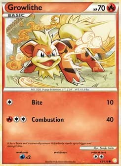 Growlithe — HeartGold SoulSilver
