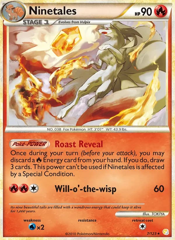 Ninetales — HeartGold SoulSilver, Rare Holo