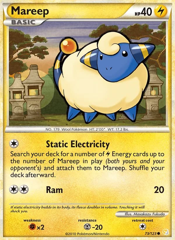 Mareep — HeartGold SoulSilver, Common