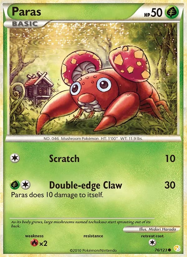 Paras — HeartGold SoulSilver, Common