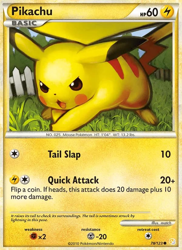 Pikachu — HeartGold SoulSilver, Common