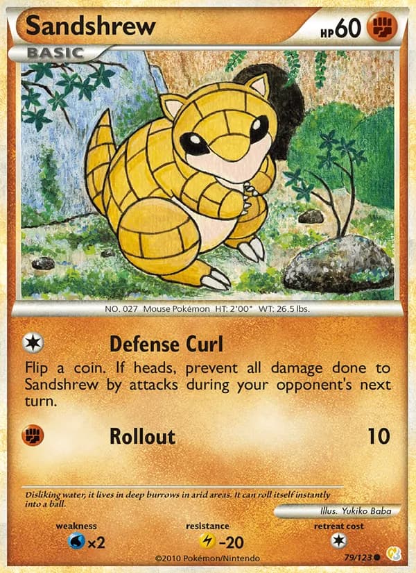 Sandshrew — HeartGold SoulSilver, Common