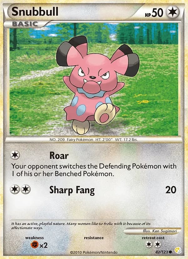 Snubbull — HeartGold SoulSilver, Common