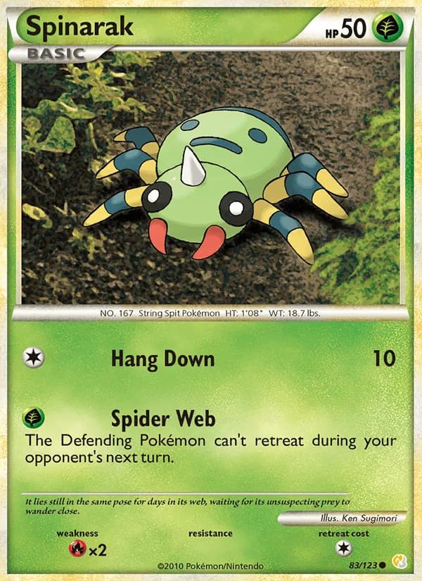 Spinarak — HeartGold SoulSilver, Common