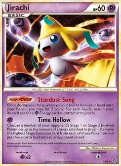 Jirachi — Unleashed — Rare Holo