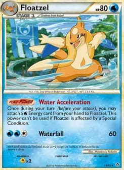 Floatzel — Unleashed — Rare