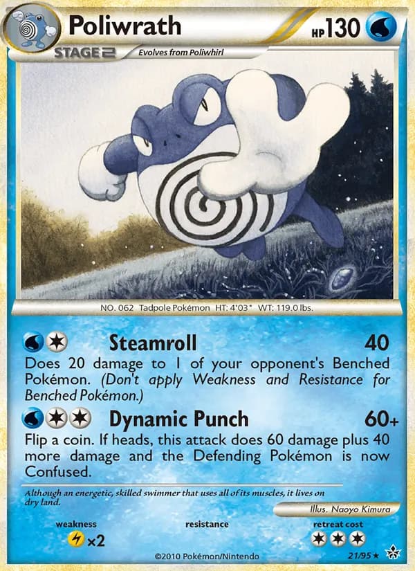 Poliwrath — Unleashed, Rare